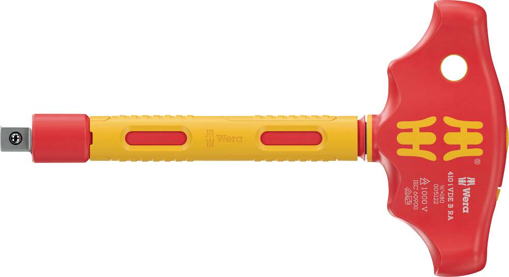 Wera 410 i VDE B RA VDE kvadratni odvijač Širina ključa (cole): 3/8 palac Duljina oštrice: 130 mm-0