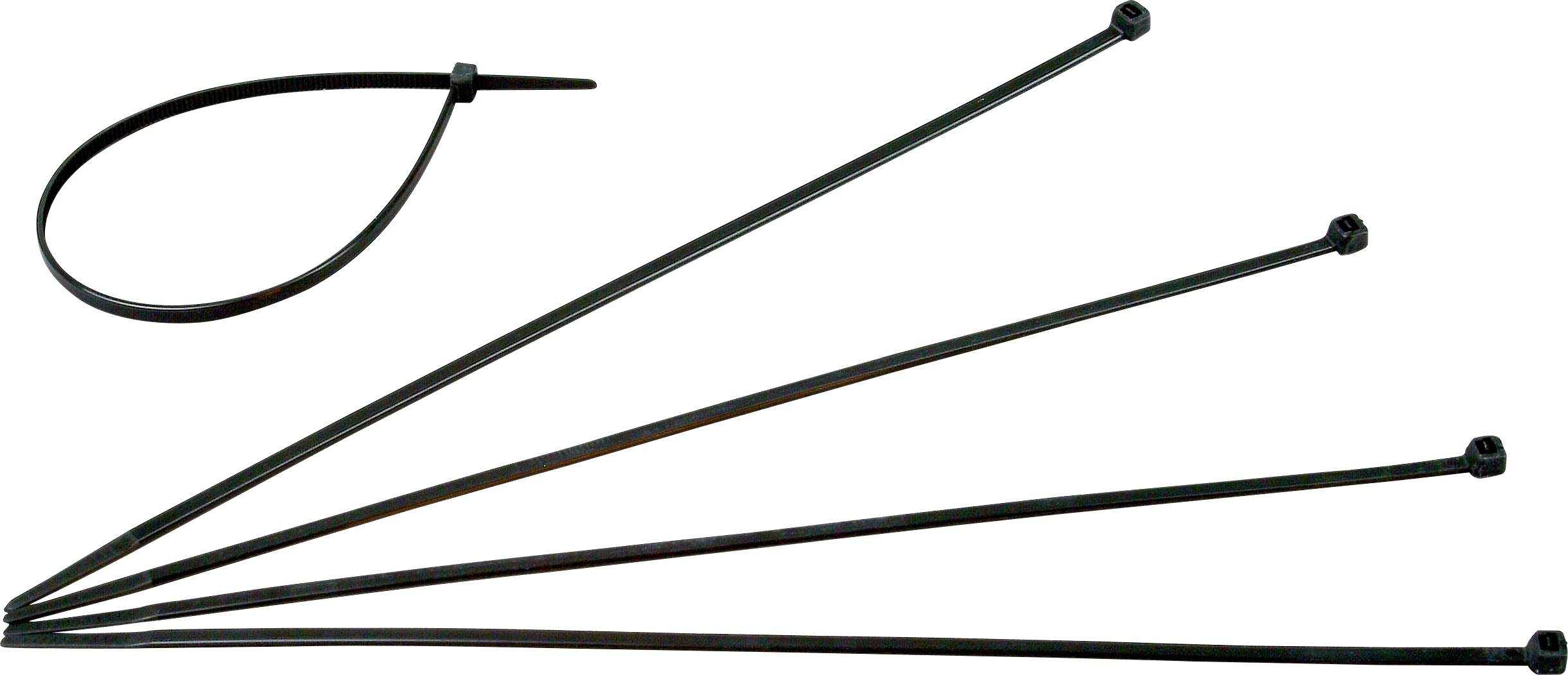 Kopp 328404090 vezice 300 mm 4.8 mm crna vremenski stabilna 50 St.-0