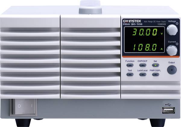 GW Instek PSW 30-108 programmierbares DC-Netztei laboratorijsko napajanje, podesivo    1080 W LAN, USB programabilno, daljinsko kontrolirano, OVP, automatski raspon, master-funkcija Broj izlaza 1 x
