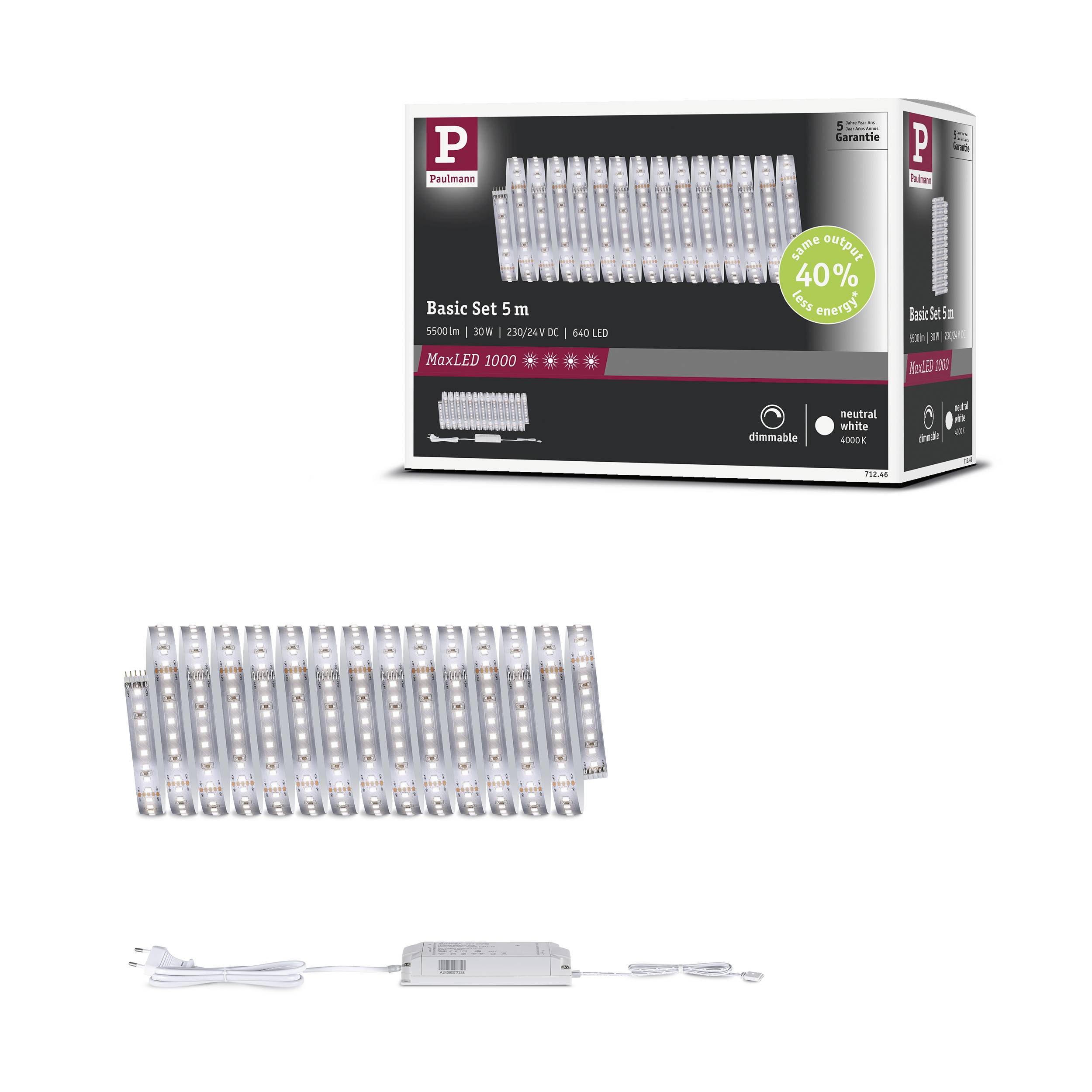 Paulmann MaxLED 1000 71246 LED traka-osnovni element 230 V 5 m neutralna bijela 1 Set-8