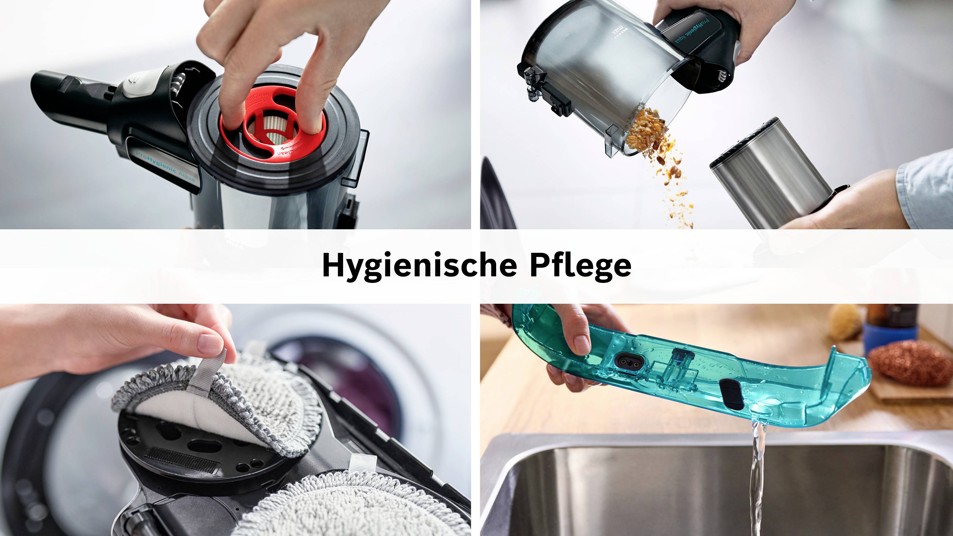 Bosch Unlimited 7 ProHygienic Aqua usisavač uklj. akumulator-14