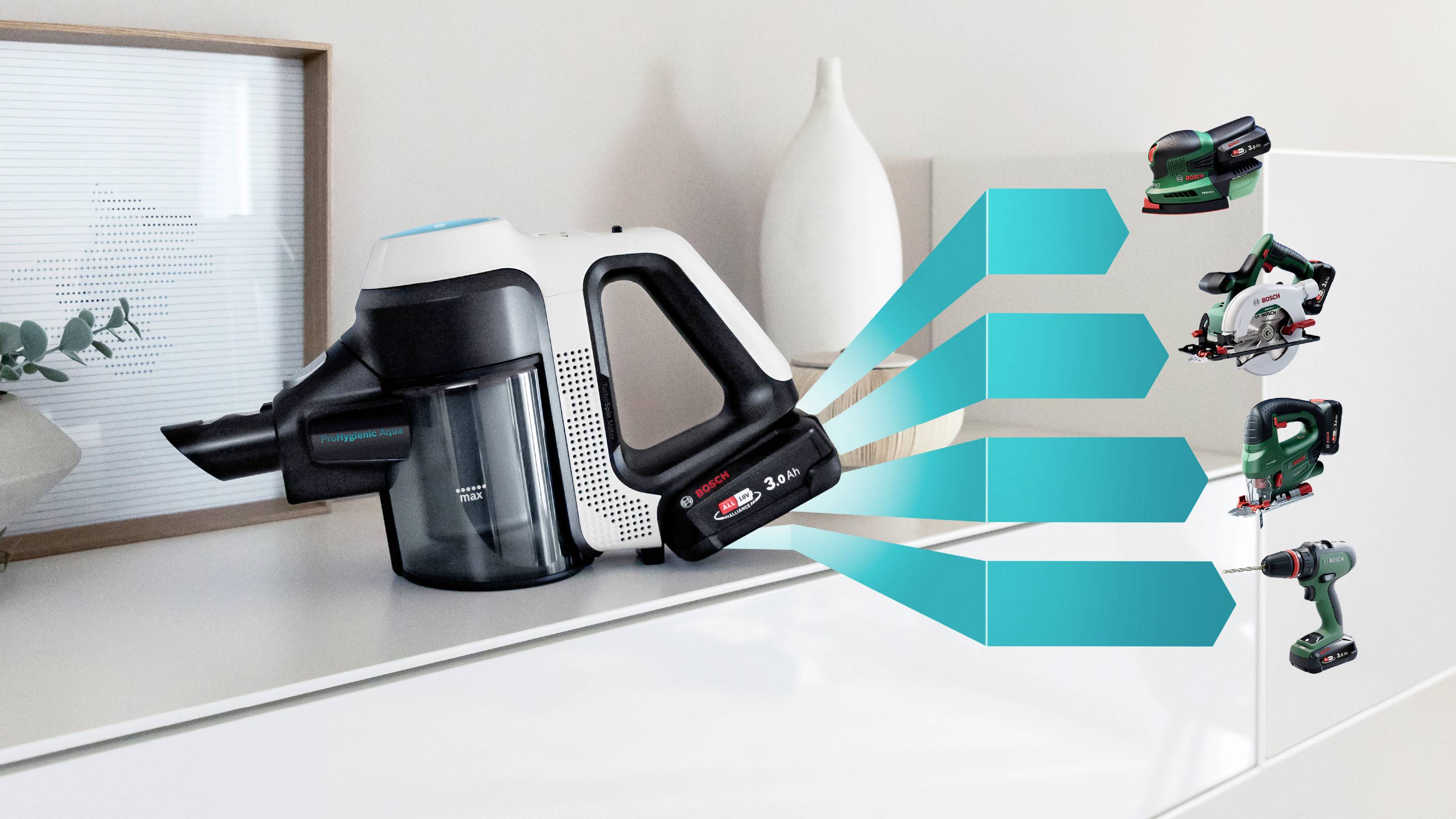 Bosch Unlimited 7 ProHygienic Aqua usisavač uklj. akumulator-11