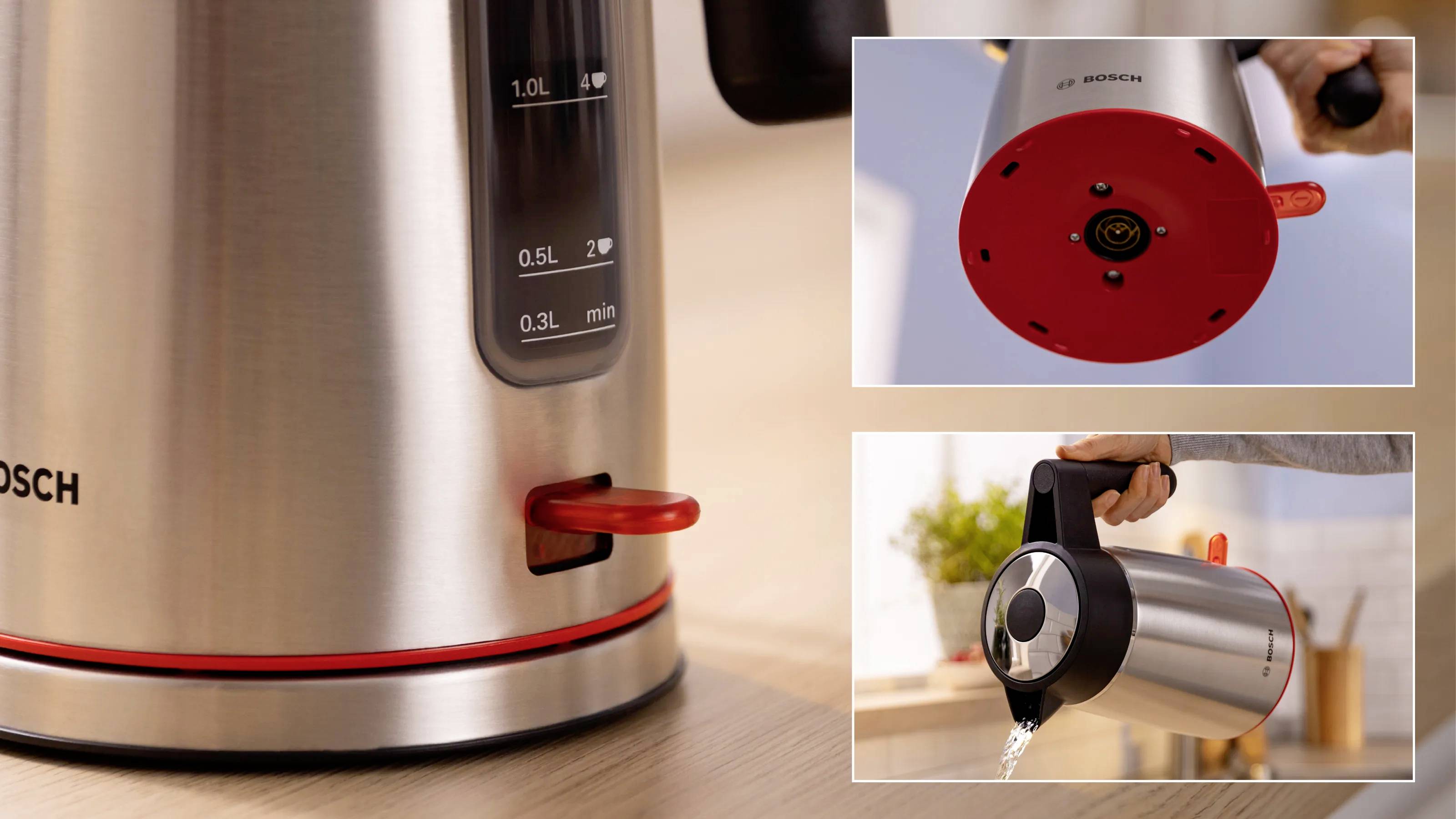 Bosch 1,7L MyMoment, Edelstahl kuhalo za vodu zaštita od pregrijavanja plemeniti čelik, crna Kapacitet: 1.7 l-2