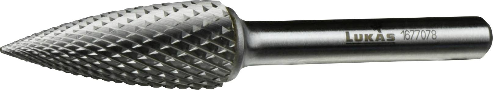 LUKAS-ERZETT A10041230604 Frees Hardmetaal Spitsboog Afmeting, Ø 12 mm Werklengte 30 mm Schachtdiameter 6 mm