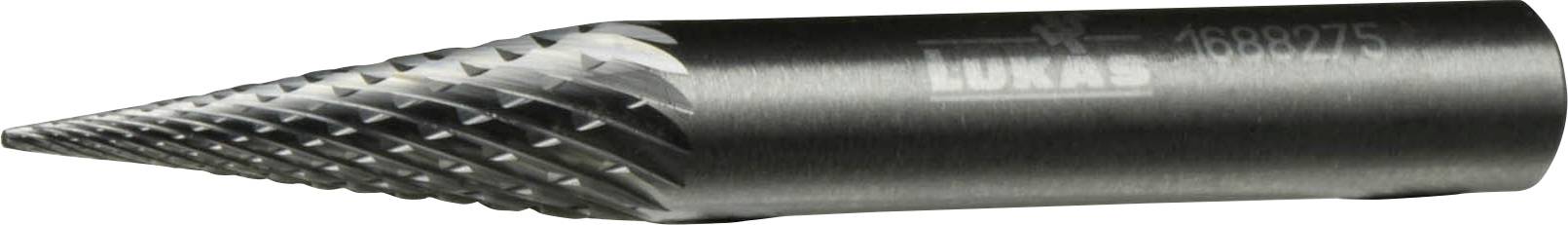 LUKAS-ERZETT A10050618604 Frees Hardmetaal Spitse kegel Lengte 40 mm Afmeting, Ø 6 mm Schachtdiameter 6 mm