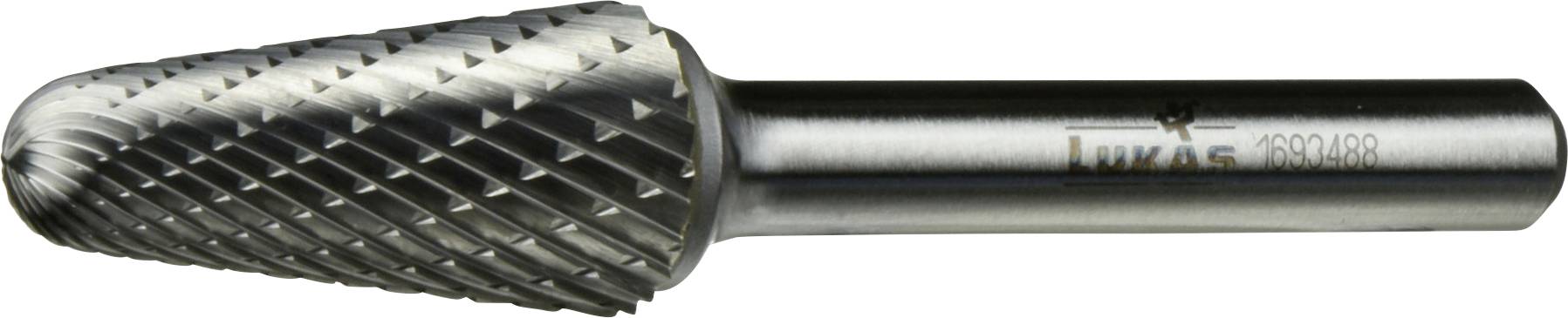 LUKAS-ERZETT A10071225608 Frees Hardmetaal Ronde kegel Afmeting, Ø 12 mm Werklengte 25 mm Schachtdiameter 6 mm