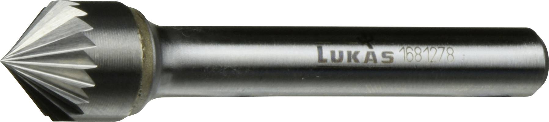 LUKAS-ERZETT A10081090603 Frees Hardmetaal Kegel Afmeting, Ø 10 mm Werklengte 90 mm Schachtdiameter 6 mm