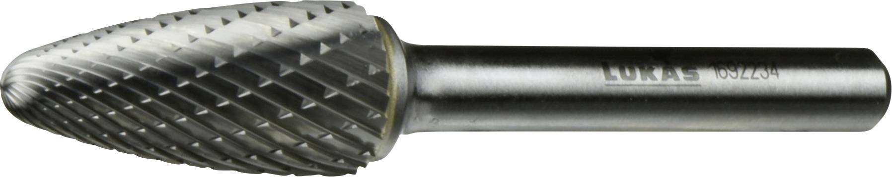 LUKAS-ERZETT A10101225608 Rondekantenfrees Hardmetaal Ronde boog Lengte 40 mm Afmeting, Ø 12 mm Werklengte 25 mm Schachtdiameter 6 mm
