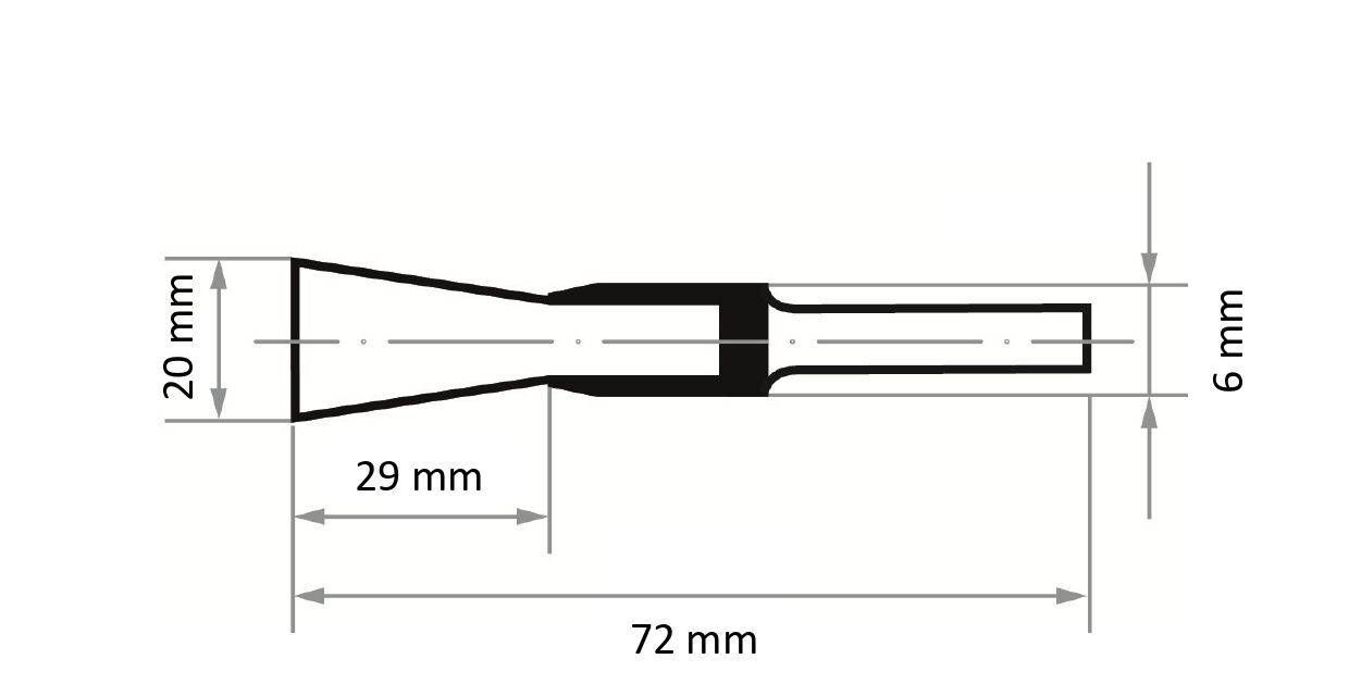LUKAS-ERZETT Žičana četka BPVZ za nehrđajući čelik 20x29 mm za ravne brusilice, čvorasta BPVZ 02029 S6 VA A350502029232 -5
