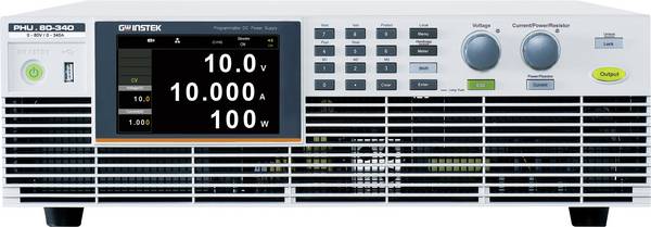 GW Instek PHU 80-340  19 "laboratorijska izvor napajanje, podesivi  0 - 80  0 - 340 A 10 kW USB, LAN, analogno OVP, master-funkcija, programabilno, daljinsko kontrolirano Broj izlaza 1 x