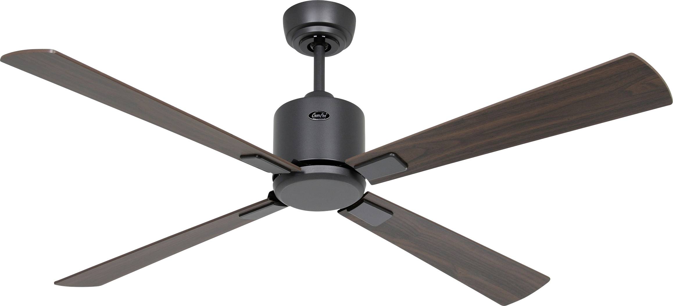 CasaFan ECO NEO III 132 BG-NB/KI WiFi Flügel Nussbaum/Kirsche stropni ventilator 27 W (Ø x V) 132 cm x 360 mm bazaltno-s-0