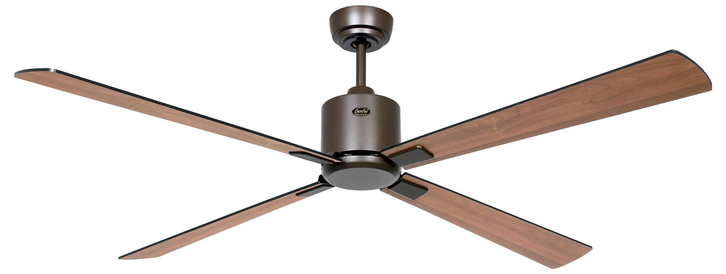 CasaFan ECO NEO III 152 BZ-SW/TK WiFi Flügel Schwarz/Teak stropni ventilator 27 W (Ø x V) 152 cm x 360 mm brončana boja -3