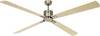 CasaFan ECO NEO III 180-4 MA-AH/BU WiFi Flügel Ahorn/Buche stropni ventilator 28 W (Ø x V) 180 cm x 360 mm starinski mjed sa daljinskim upravljačem, odbrojavanje, zimski pogon, kontrolirano aplikacijom