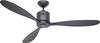 CasaFan AEROPLAN ECO 132 BG-SW Flügel Massivholz Schwarz stropni ventilator 27 W (Ø x V) 132 cm x 310 mm bazaltno-siva boja sa daljinskim upravljačem, odbrojavanje, zimski pogon