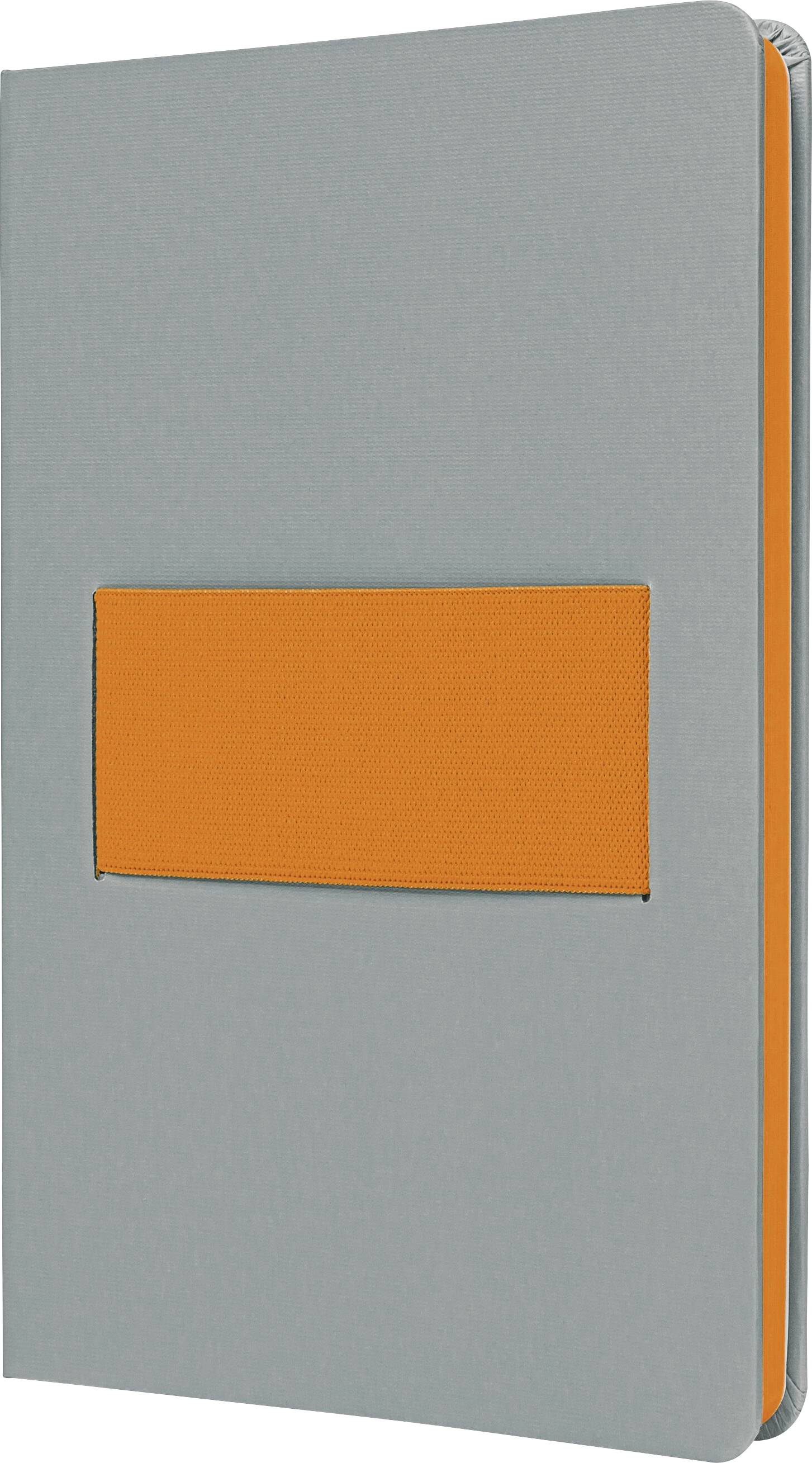 Sigel LS200 bilježnica Linescape Hardcover DIN A5 kockasta svijetlosiva, neonsko-narančasta Broj listova: 88 list