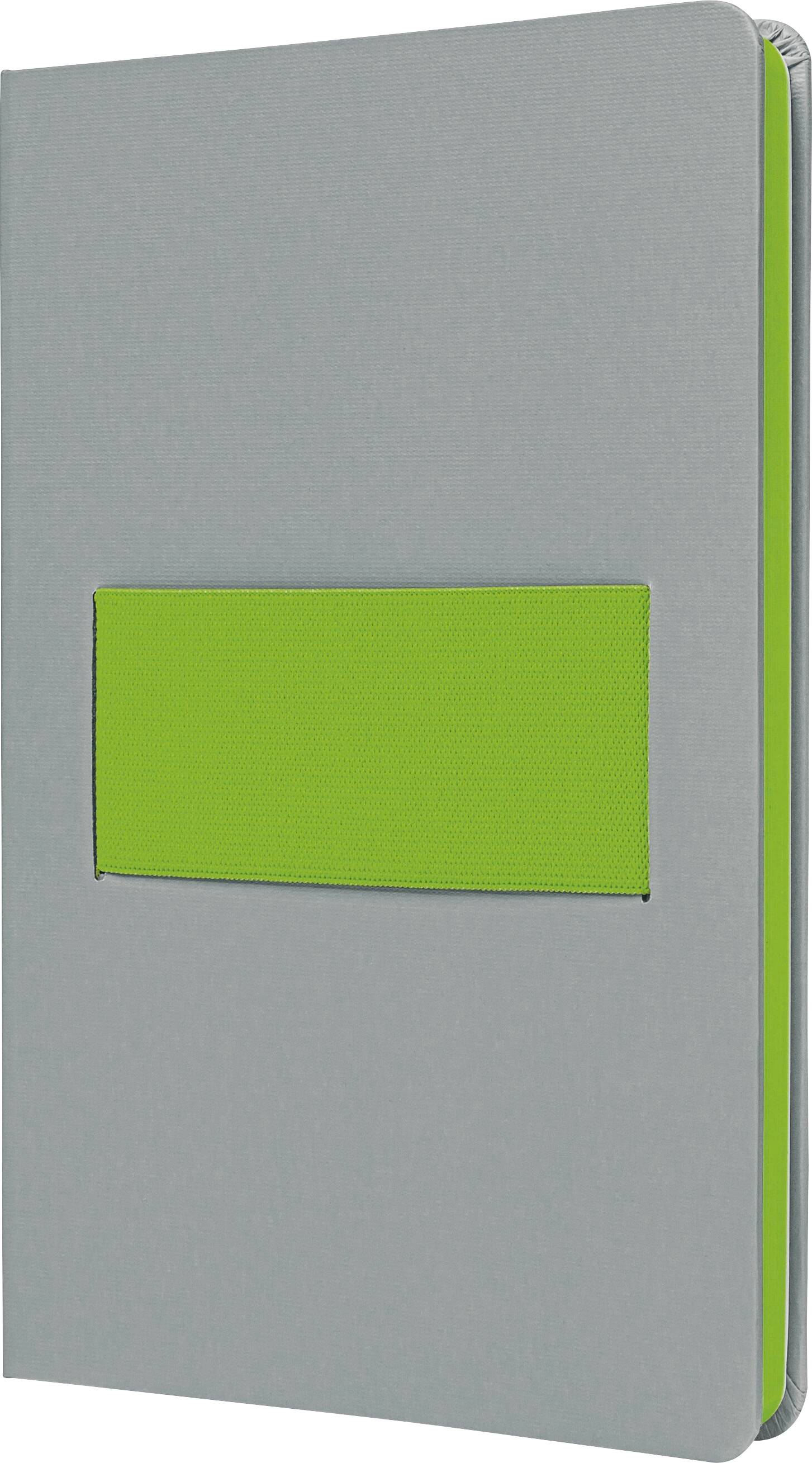 Sigel LS201 bilježnica Linescape Hardcover DIN A5 linijsko svijetlosiva, neonsko-zelena Broj listova: 88 list