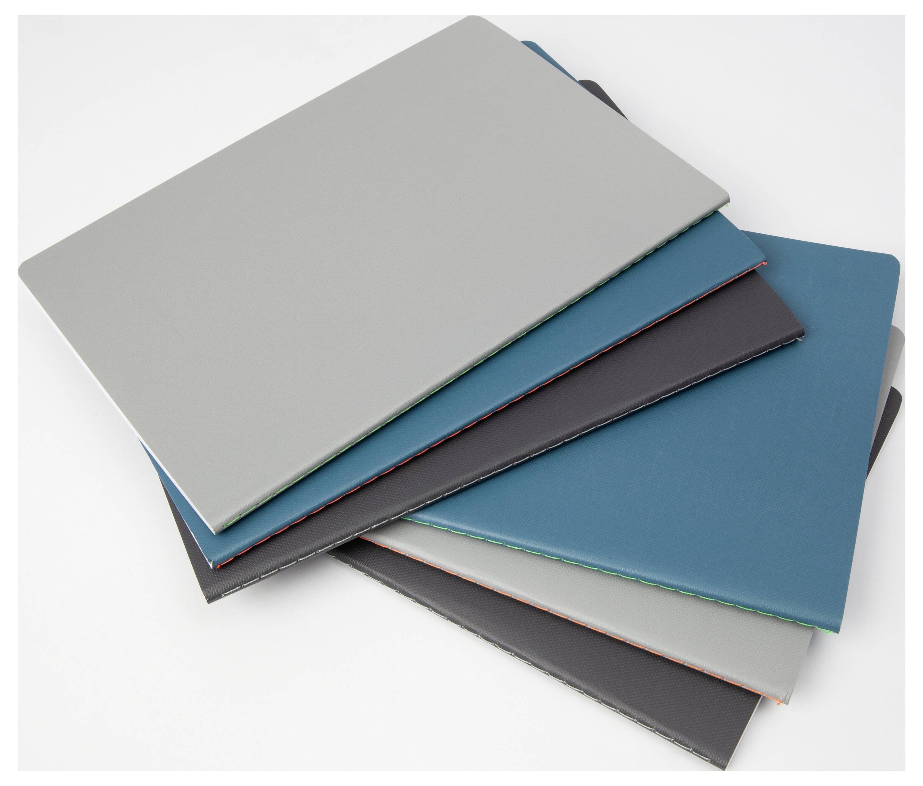 Sigel LS305 bilježnica Linescape Softcover 2 St. DIN A5 linijsko metvica plava, neonsko-narančasta Broj listova: 34 list-7