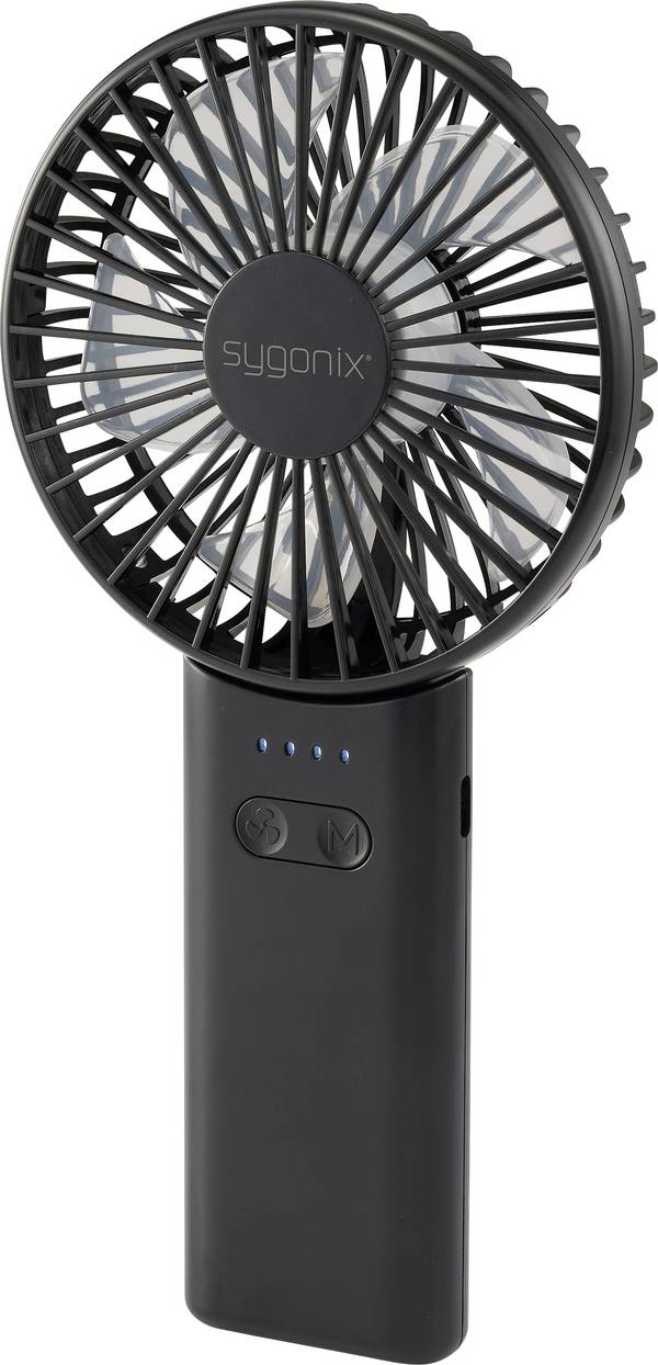 Sygonix  ručni ventilator  4 W  crna