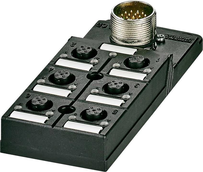 Phoenix Contact SACB-6/12-M23 1692828 Sensor/actuator box M12-verdeler met kunststof schroefdraad 1 stuk(s) Piece
