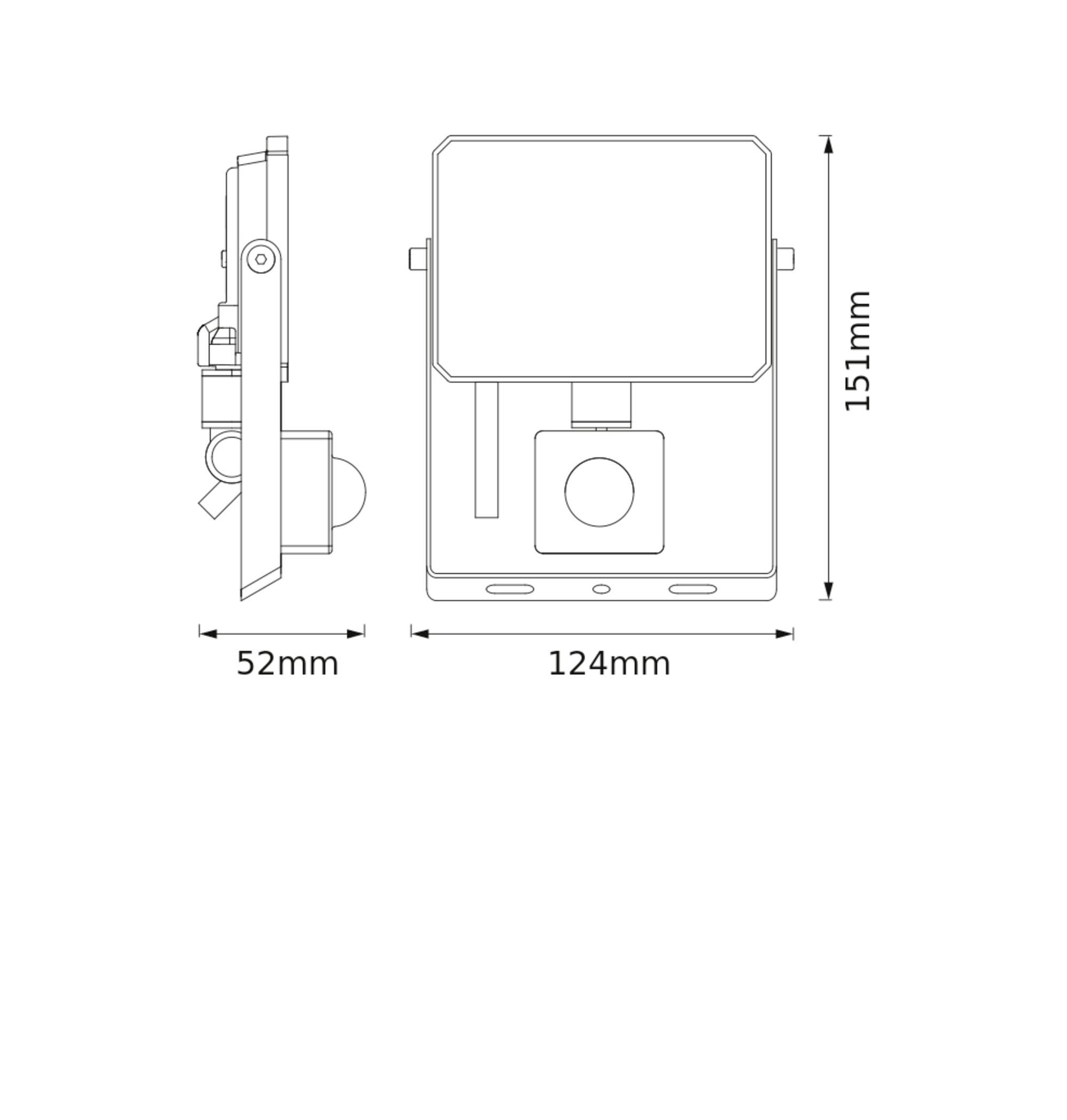 OSRAM HOMELIGHTING FLOODLIGHT LUX SENSOR 20W 830 BLACK 4099854489549 LED reflektor 20.00 W Boja svjetla (LED žarulja): t-1