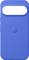 Plava maska za telefon s logotipom 'G', koja ima izduženi ovalni otvor na vrhu.