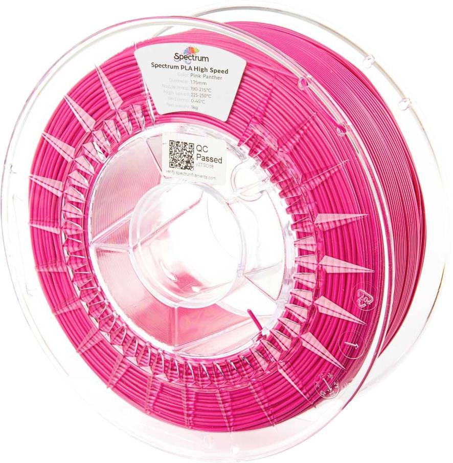 Spectrum Filaments 81056 PLA High Speed Filament PLA kunststof Highspeed filament, Hoge stijfheid, Hoge treksterkte 1.75 mm 1000 g Pink Panther, Pink 1 stuk(s)