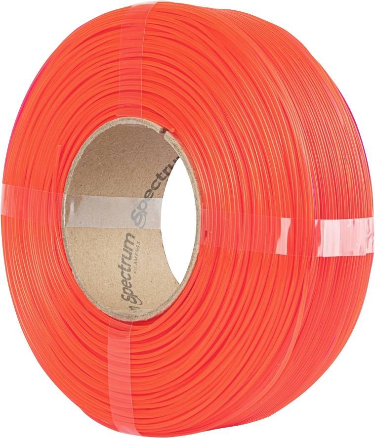 Spectrum Filaments 81265 ReFill Premium PLA High Speed Filament PLA kunststof Highspeed filament, Hoge stijfheid, Hoge treksterkte 1.75 mm 1000 g Neo Red, Rood