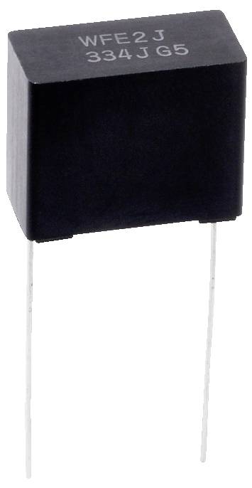 Panasonic MKP-foliecondensator Radiaal bedraad 2.2 &micro;F 630 V 10 % (l x b x h) 31.5 x 12.0 x 24.5 mm 1 stuk(s)