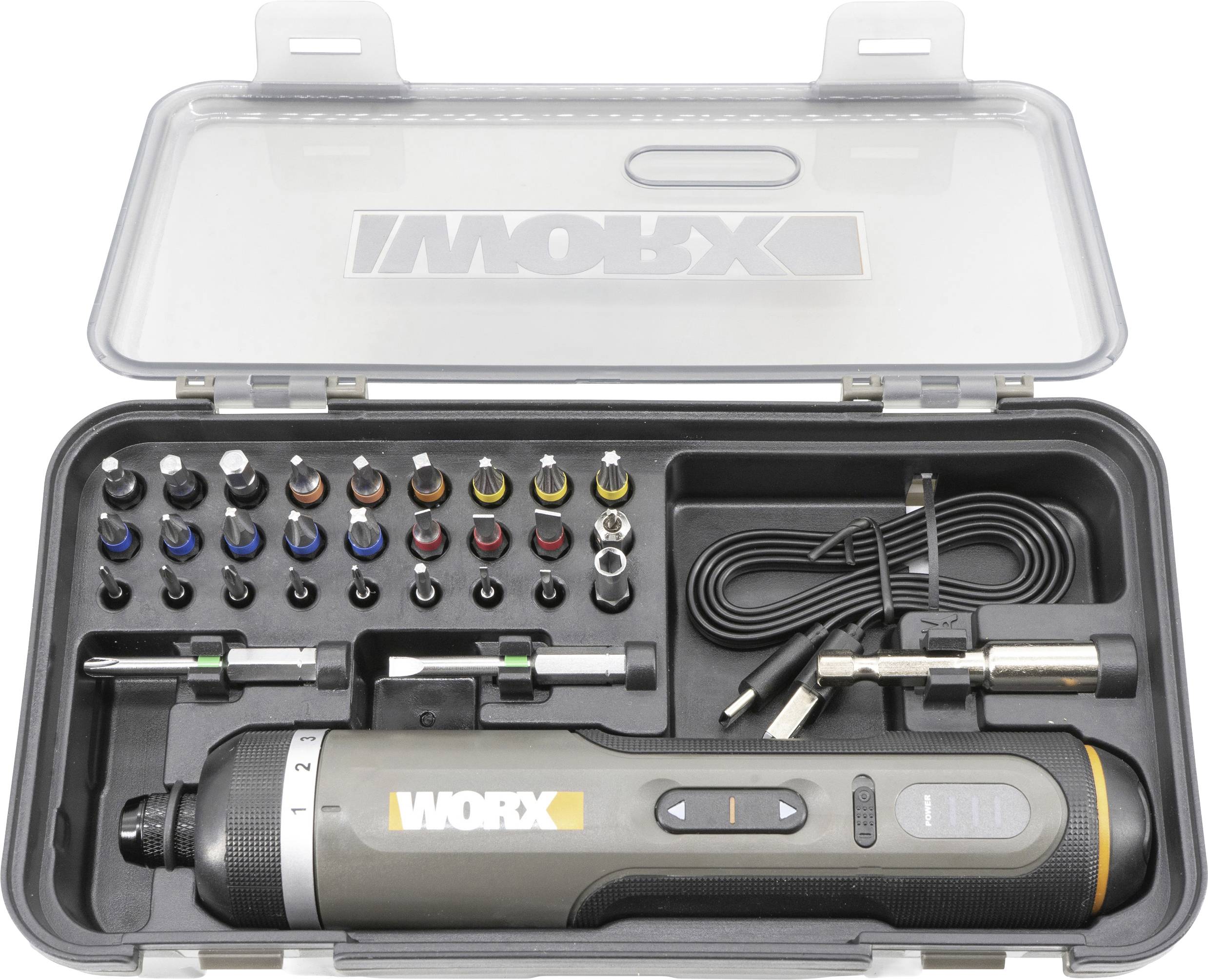 Worx WX242 Skruvdragare batteri 4 V 2.0 Ah Li-Ion inkl. v&auml;ska