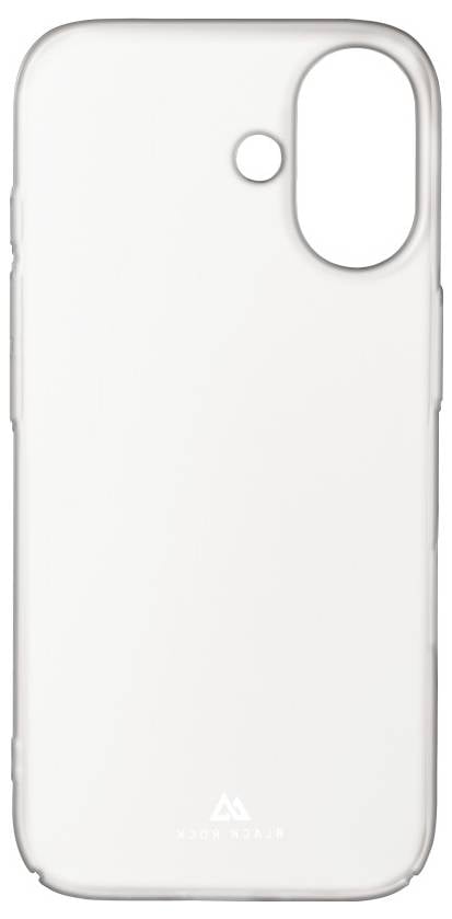 Prozirna, transparentna maskica za telefon s otvorom za kameru i malim logotipom blizu dna.