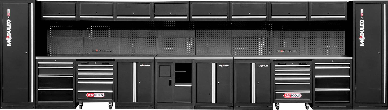 KS Tools 866.6250 Kastsysteem voor werkplaats (b x h x d) 6640 x 1890 x 500 mm Zwart/grijs