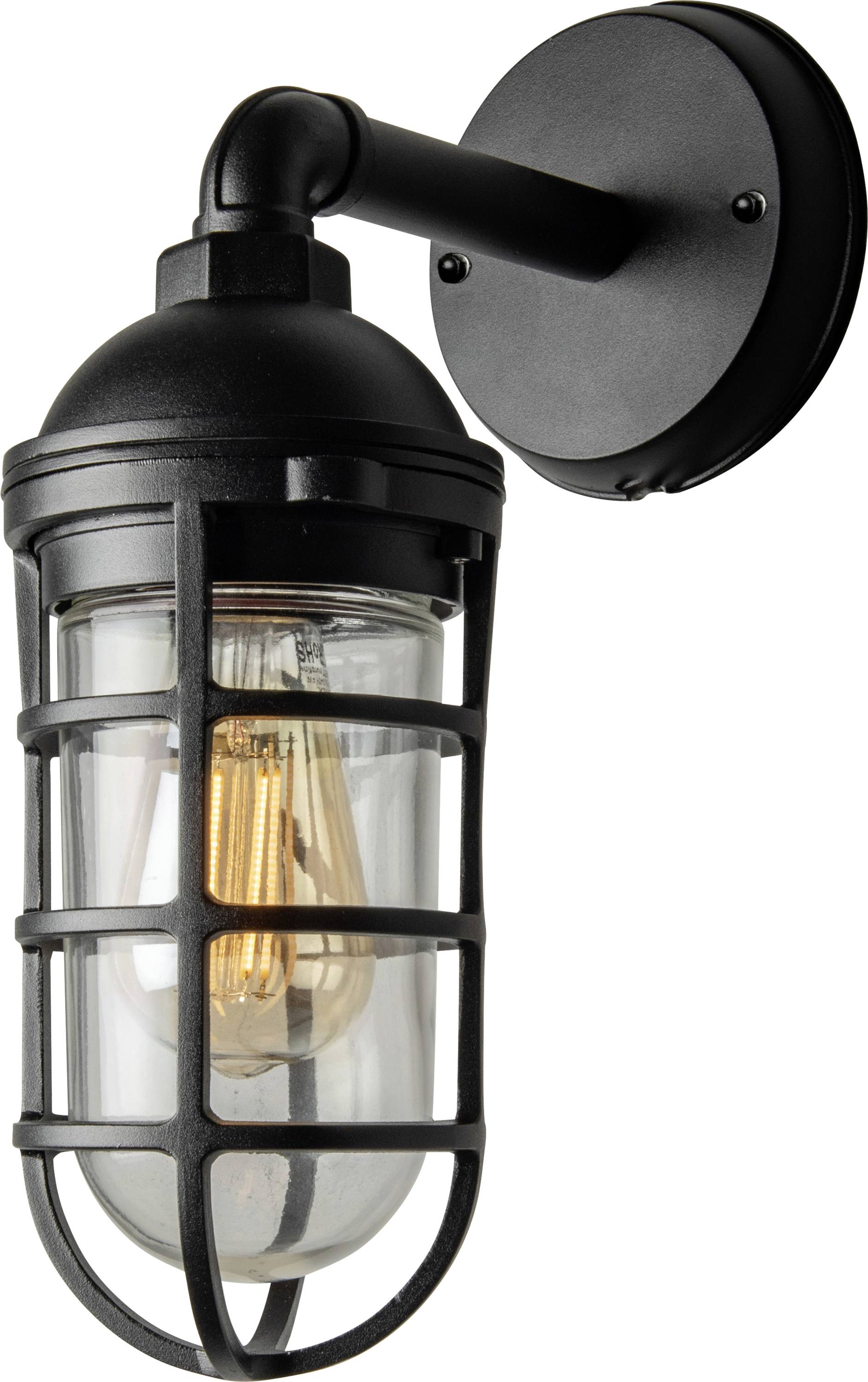 Konstsmide Olbia 7355-750 Buitenlamp (wand) E27 20 W Zwart