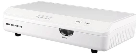 Bijeli elektronički uređaj s oznakom brenda sa strane, koji ima indikatorske lampice i tipke označene kao 'Izbornik' i 'Napajanje' na vrhu.