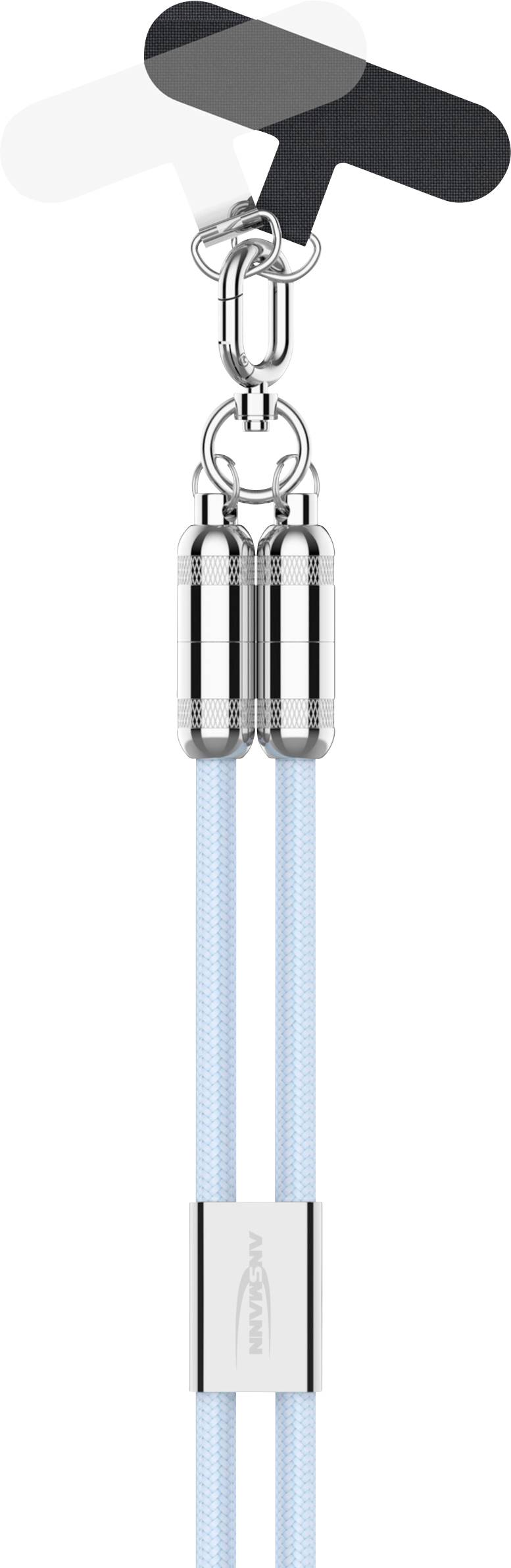 Ansmann 1700-0191 USB-C-kabel USB-C stekker 1.2 m Blauw