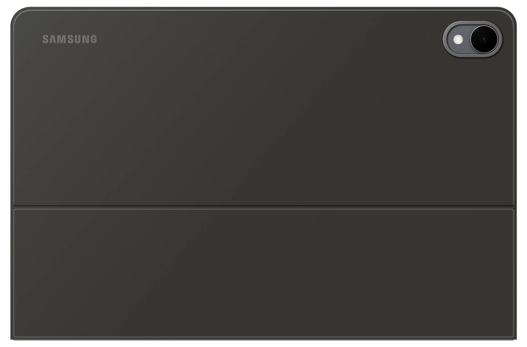 Pogled straga Samsung tableta, koji prikazuje jednu stražnju kameru u gornjem desnom kutu.
