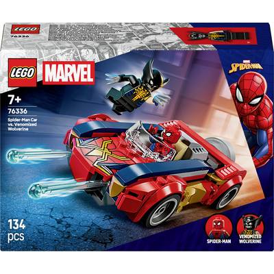 'LEGO Marvel Spider-Man set automobila vs. Venomiziranog Wolverinea, 134 dijela, za djecu od 7 godina i stariju. Uključuje Spider-Man i Venomiziranog Wolverine figure.'