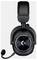 Crni over-ear gaming headset sa mikrofonom, koji ima 'G' logo na školjci za uho.