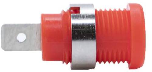 Mueller Electric BU-31610-2 Banaanbus Bus Stift-&Oslash;: 6.4 mm Rood 1 stuk(s) Piece
