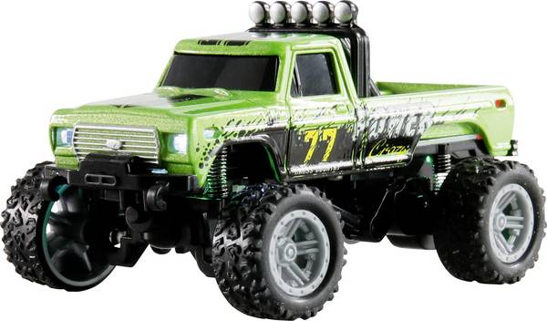 Amewi Die Cast zelena s četkama 1:64 RC model automobila električni  monstertruck pogon na stražnjim kotačima (2wd) RtR 2,4 GHz