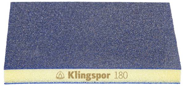 Klingspor 351574 SW 501 TR Brusne spužve, granulacija korunda 180 96 x 123 x 12,5 mm     100 St.