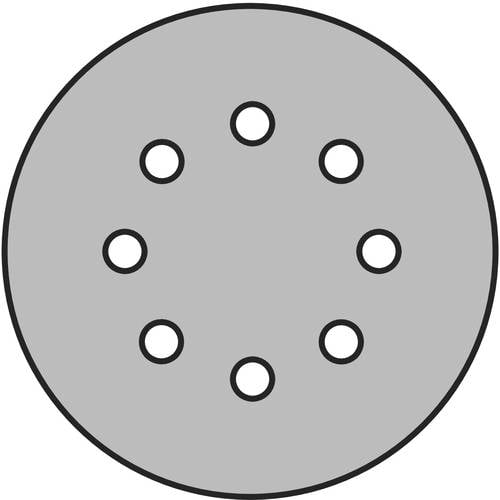 Slika simbola za Klingspor 353159 brusna ploča promjer 125 mm Granulacija=500 100 St.