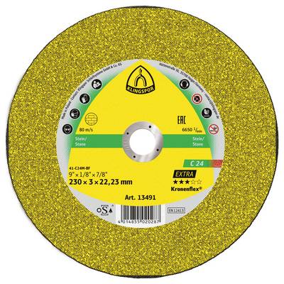 Klingspor C 24 Extra 13491 rezna ploča ravna 230 mm 25 St. kamen, beton-0