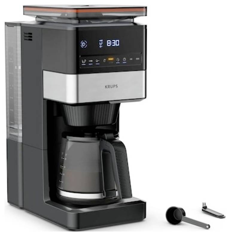 Krups KRUPS - KM 8428 Grind Aroma XL - Kaffee-Vollautomat aparat za kavu crna, srebrna Kapacitet čaše=18 s mehanizmom za-0