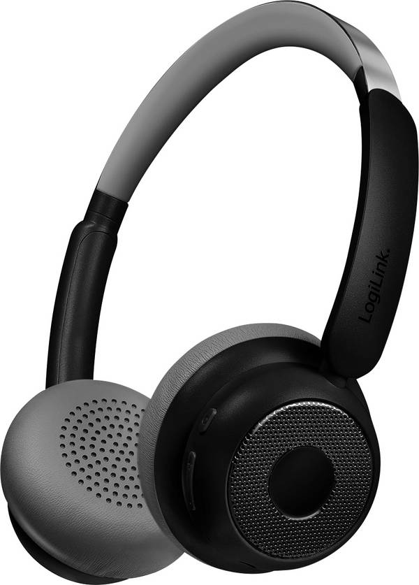 LogiLink BT0072  Over Ear slušalice Bluetooth®  crna  slušalice s mikrofonom računalo