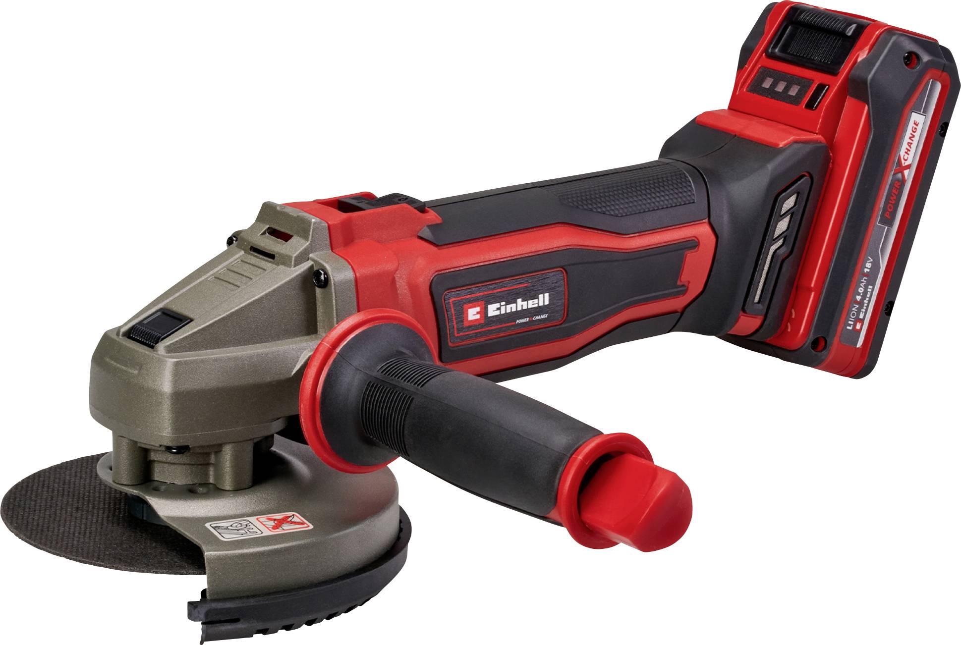 Einhell TE-AG 18/125-2 Li (1x4,0 Ah) 4431190 Vinkelslip batteridriven 125 mm inkl. 1x batteri, inkl. laddare 18 V 4 Ah