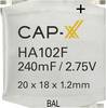 CAP-XX HA102F kondenzator Super-Cap 240 mF 2.75 V 1 St. Box