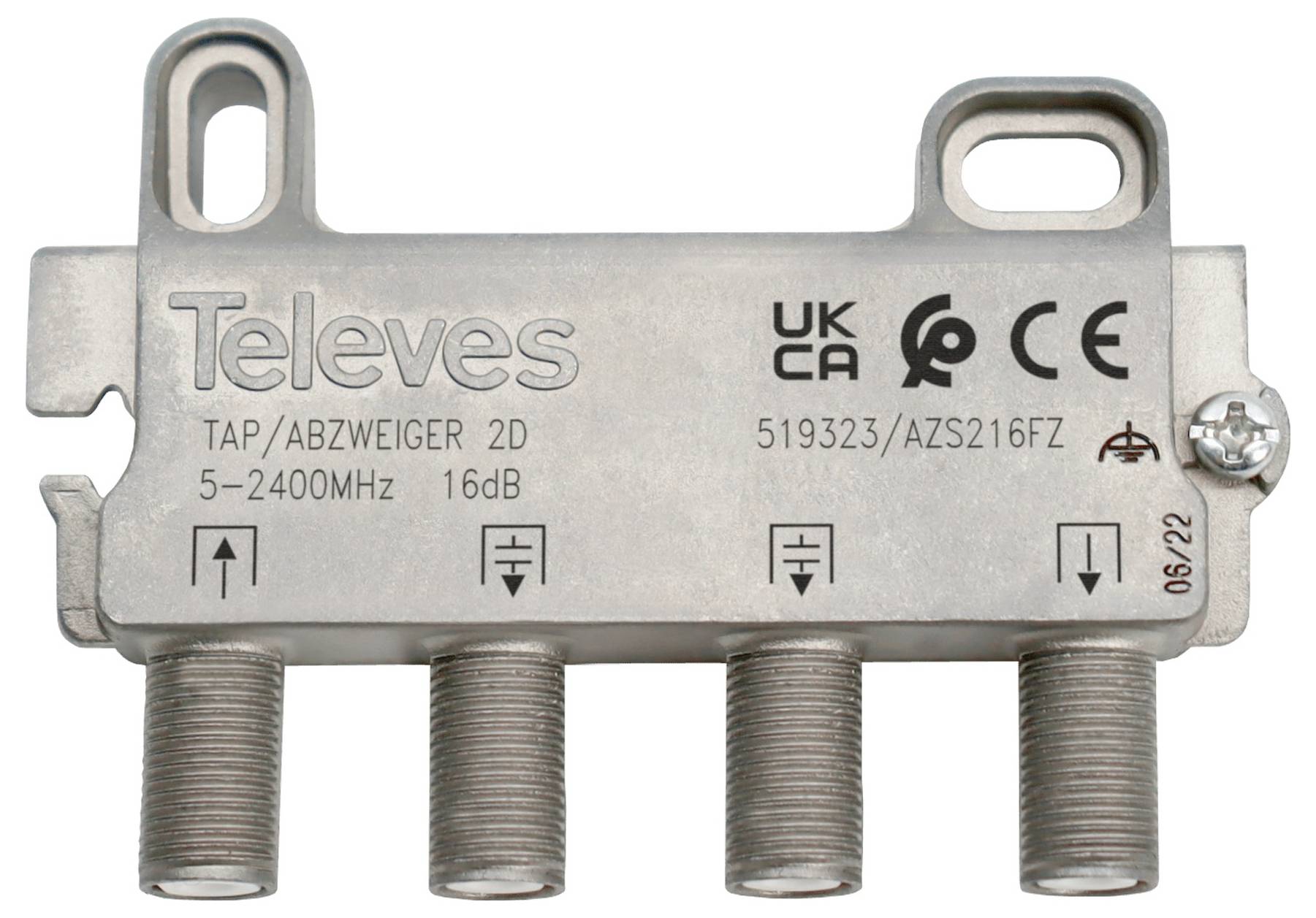 Televes AZS216FZ satelitski razdjelnik 2-dijelni 5 - 2400 MHz-0