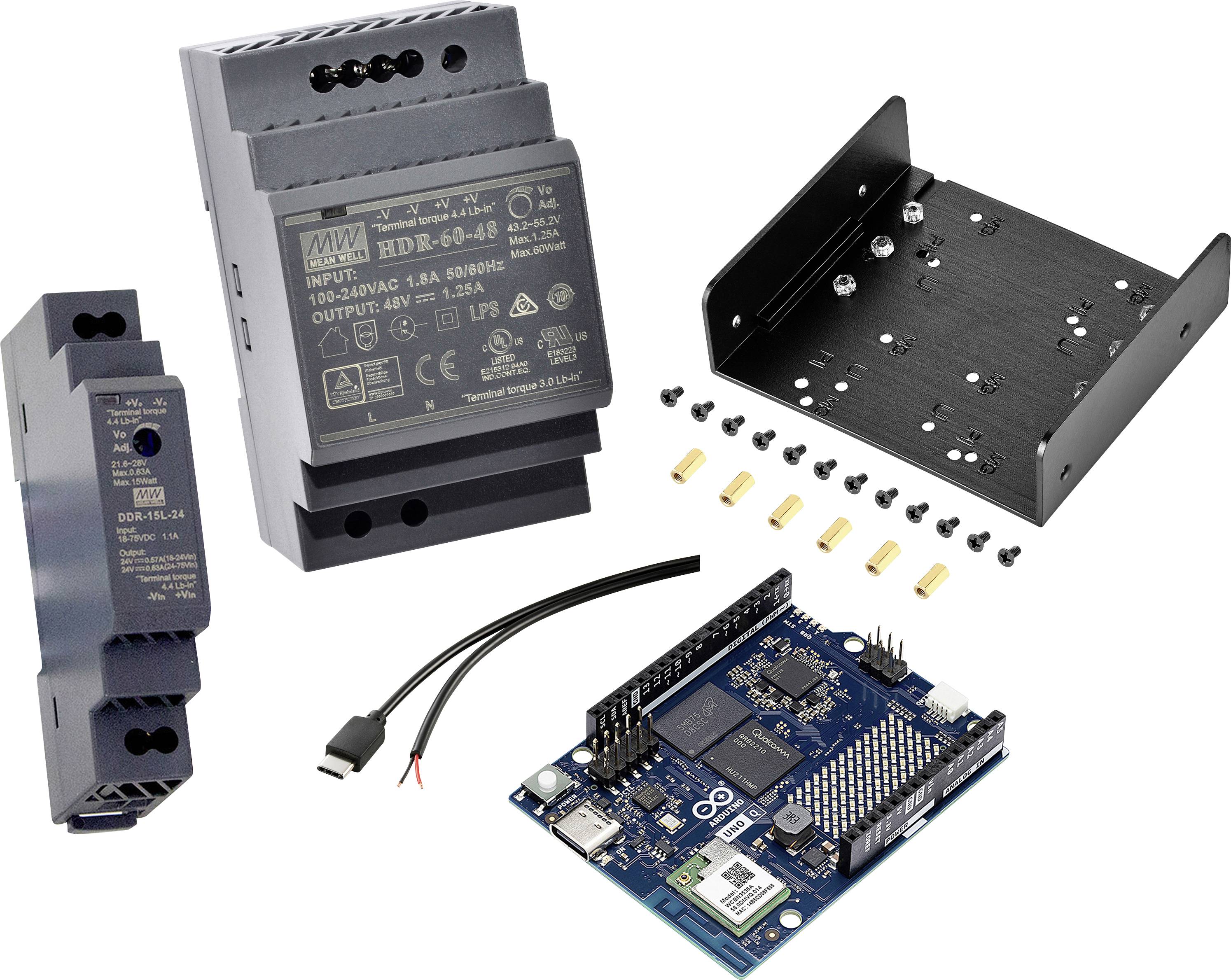 TRU COMPONENTS Volta Arduino UNO Q 4 GB 4 x 2.0 GHz uklj. napajanje DIN tračnice-0