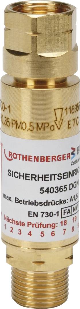 Rothenberger 540365 Terugslagbeveiliging