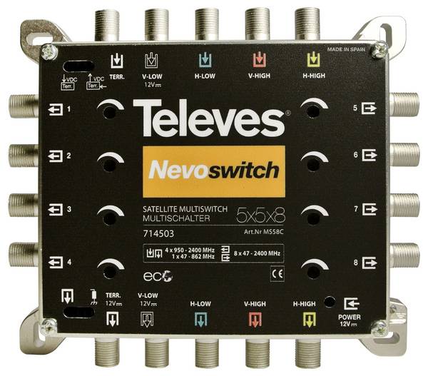 Televes MS58C satelitski multiprekidač